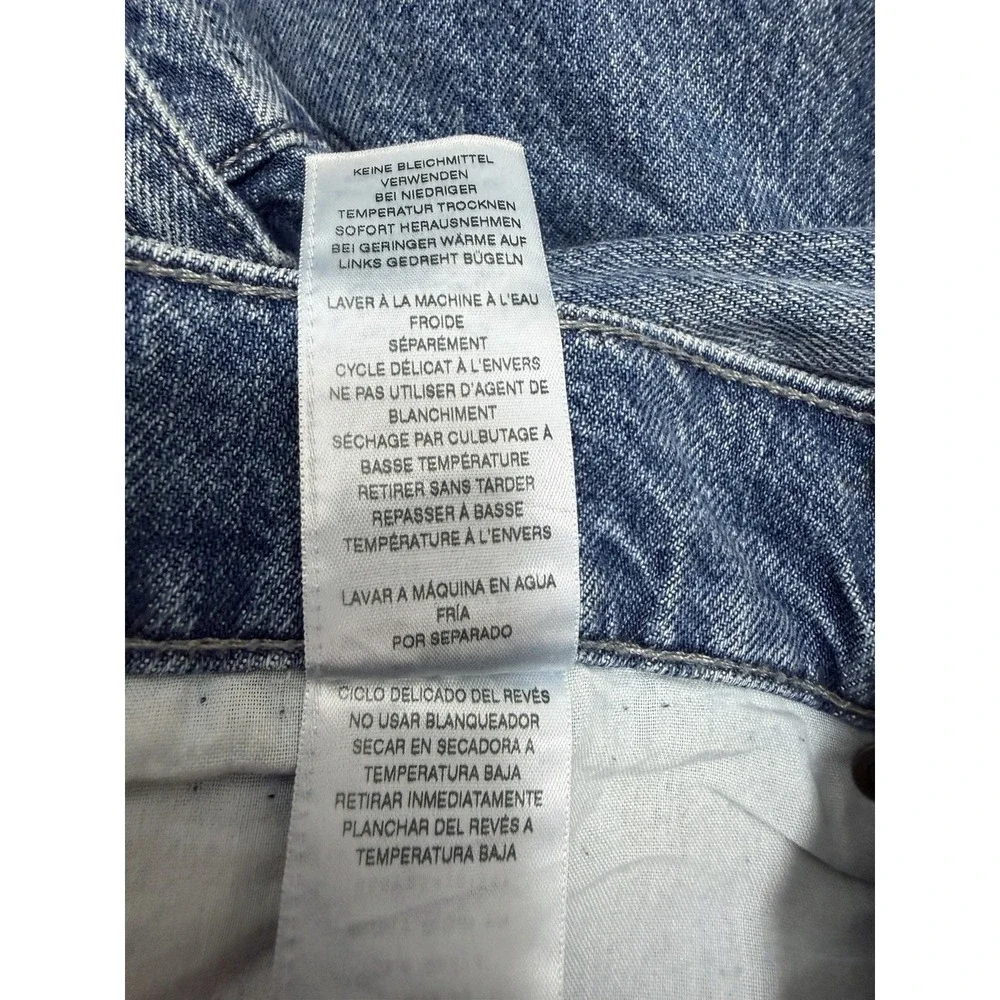 True Religion Mens Ricky Rigid SN Flap Distressed Jeans Size 38‎ Medium Wash NEW